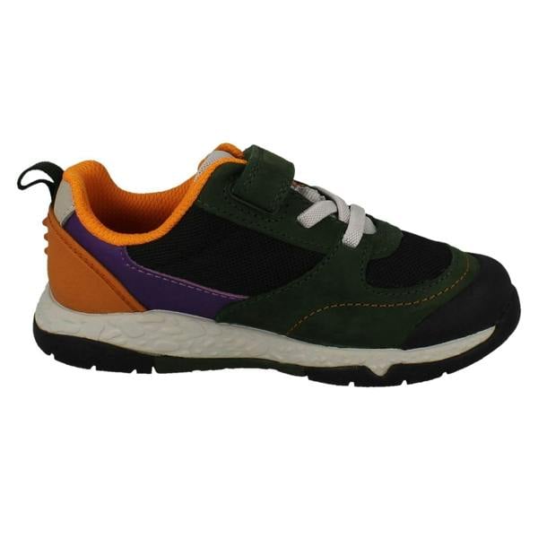 Clarks Childrens Clarks Casual Hook And Loop Fastening Trainers Steggy Stride
