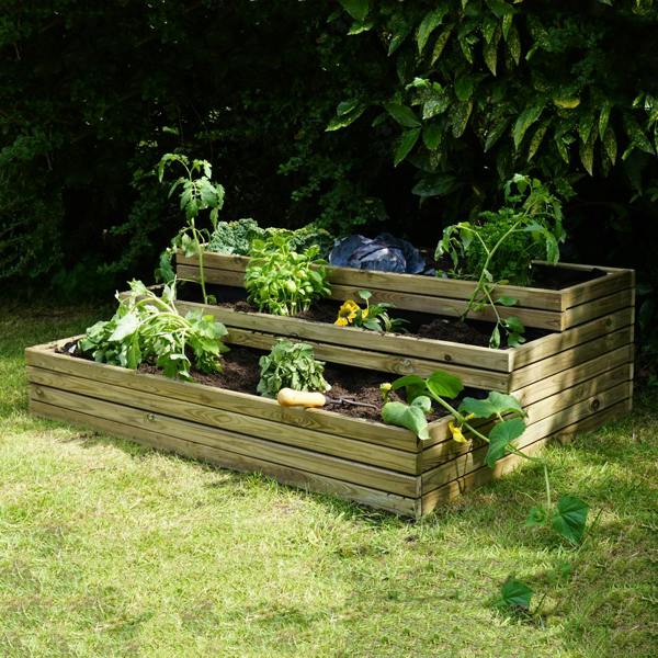 Cerland Horizon Wooden Raised Bed 1.15m x 0.84m 209L Vegetable Growing Bed