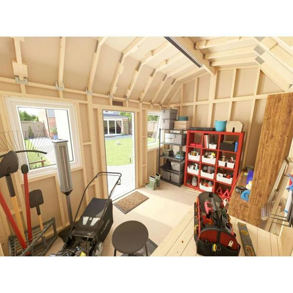 Dunster House Composite Barn Workshop W3.6m x D2.4m / W12' x D8'