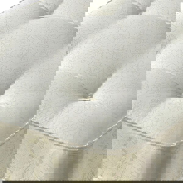 Starlight Beds Gold Damask Tufted Mattress - 17cm Deep, Dual-Sided Comfort