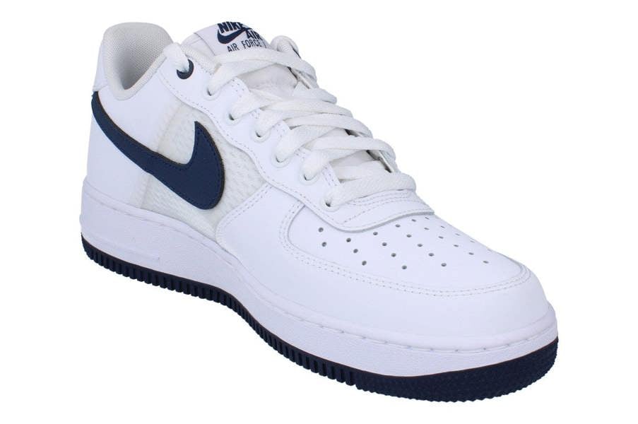 Nike Air Force 1 07 Lv8 Mens Trainers Ih4462 Sneakers Shoes  100 - White Midnight Navy Phantom 100 - Photo 3