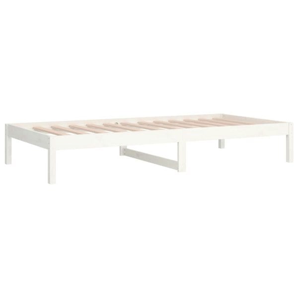 Berkfield Day Bed White 80x200 cm Solid Wood Pine