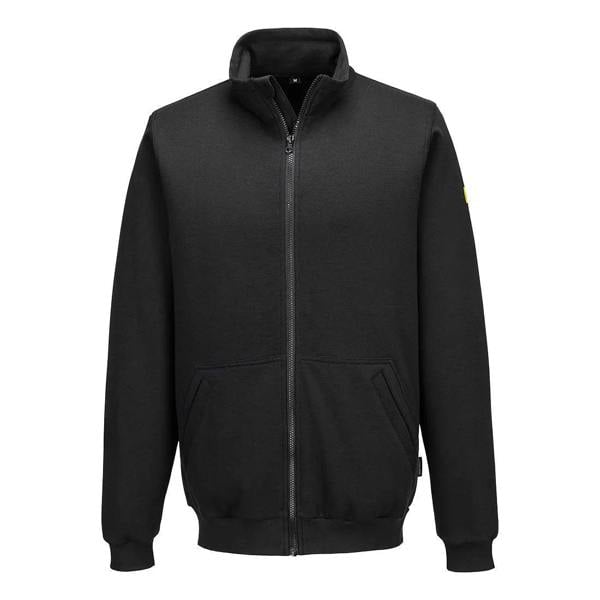 Anti-Static ESD Zip Sweatshirt - Hi-Vis Trousers