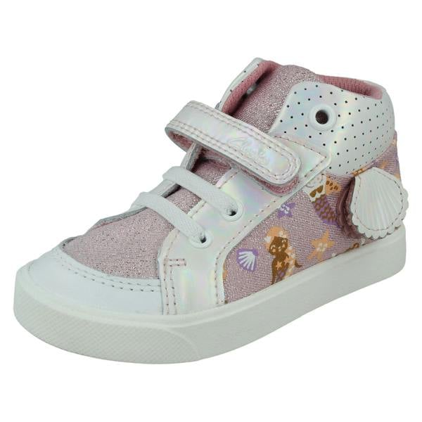 Clarks Childrens Clarks Casual Hi-Top Trainers City Pop