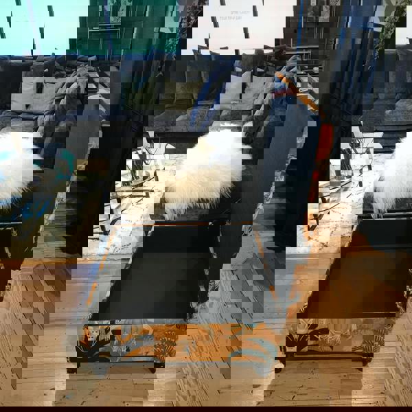 Bespoke square velvet storage bench tufted upholstered ottoman UK
