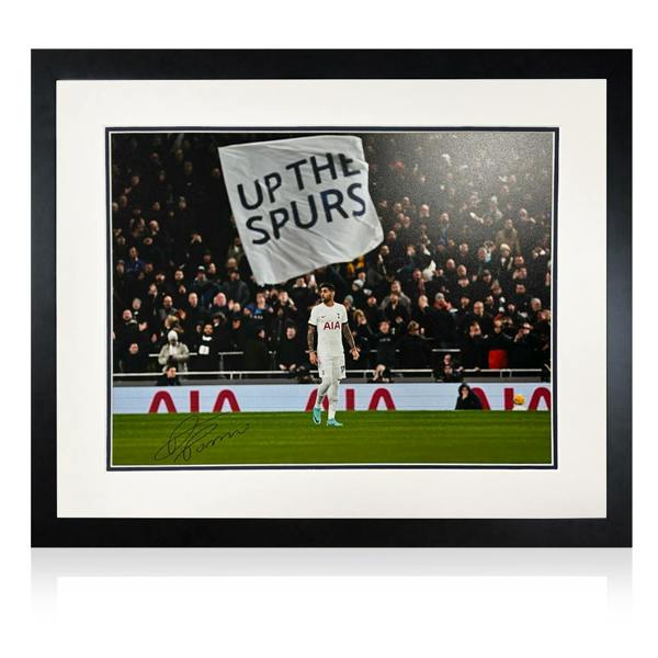 Cristian Romero Signed Tottenham Hotspur Deluxe Mount Frame