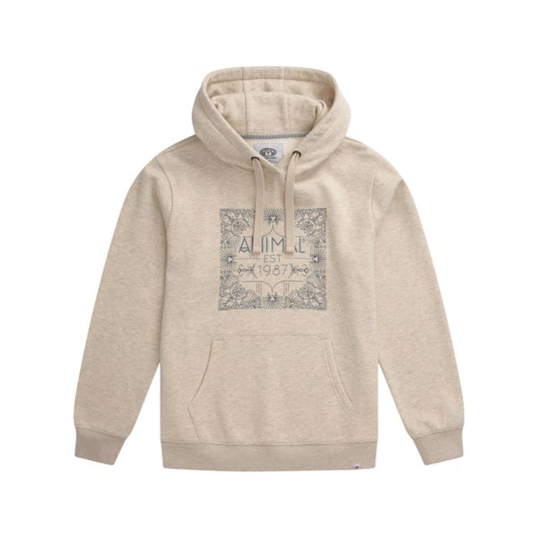 Animal Womens Maya Graphic Print Organic Hoodie - Light Beige