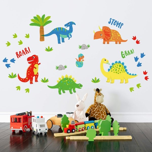 Happy Linen Company Dinky Dino Wall Stickers