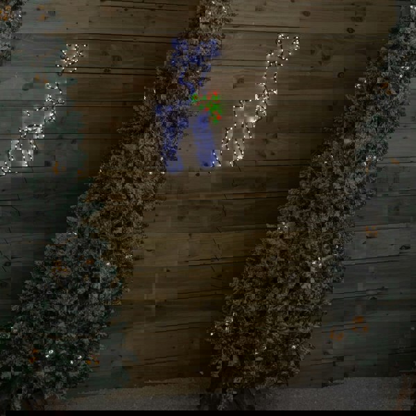 Samuel Alexander 60cm x 33cm Light up FlexiBrights Reindeer Snowman with 164 Multi-Coloured LEDs