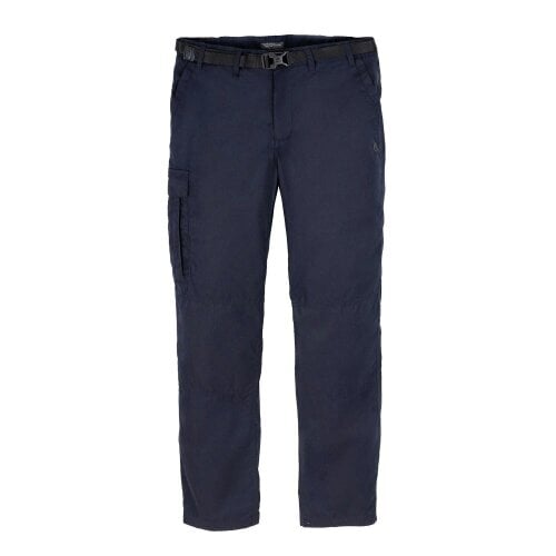 Craghoppers Mens Expert Kiwi Tailored Cargo Trousers - Dark Navy - 38S - Dark Navy - 65% Recycled Polyester/35% Cotton