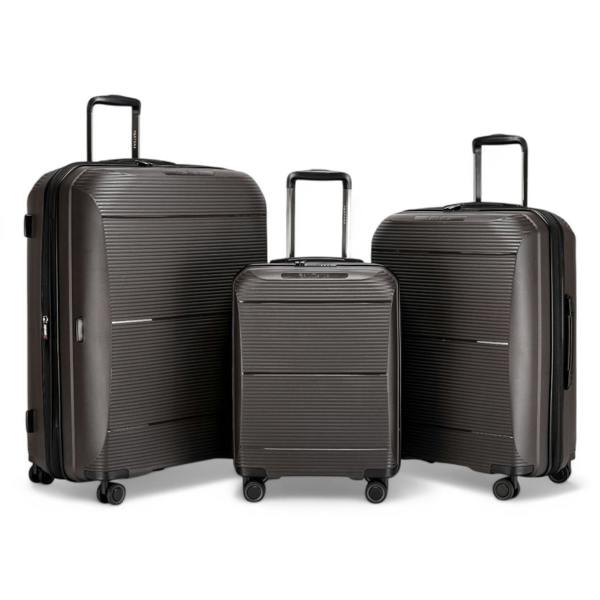 Eagle Luggage Expandable Hard Shell PP 8 Wheel Luggage Travel Cabin Holiday Bags Suitcase Set