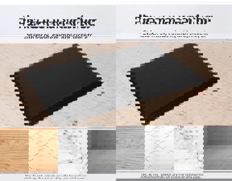 Marlow Anti Fatigue Mat Standing Desk Rug Kitchen Home Office Foam Black 50x80