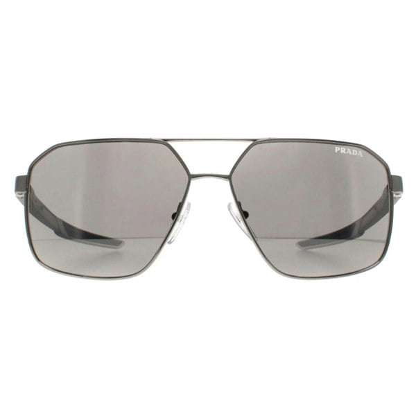 Prada Sport Sunglasses PS55WS 1BC07F Silver Light Grey Silver Mirror
