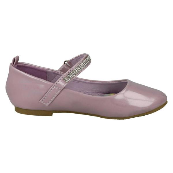 Spot On Girls Spot On Diamante Bar Strap Ballerinas H2485