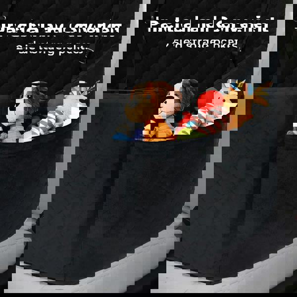 Skylos Large Dog Booster Car Seat Travel Carrier Bed Basket for 2 Small Pets