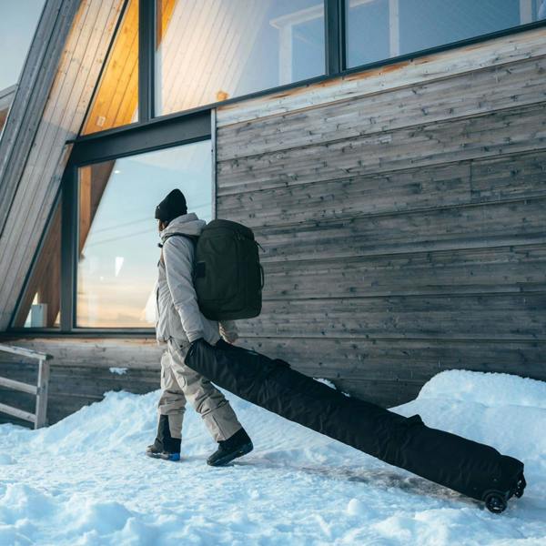 Thule RoundTrip Ski Roller Bag 192cm Black Wheeled Padded Travel Case