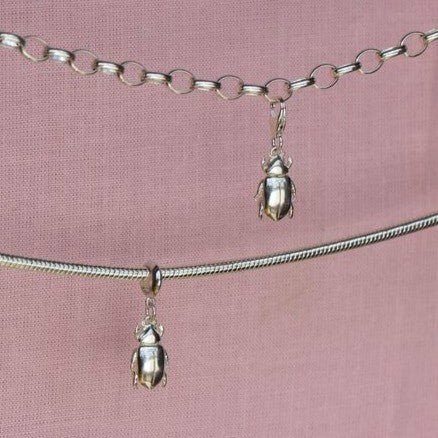 Beetle Silver Charm - MYLEE London