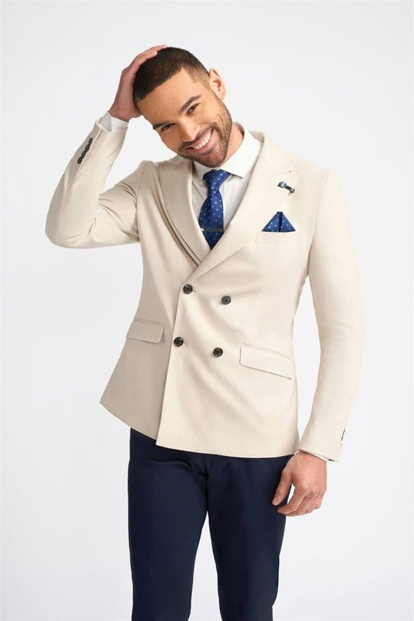 Romeo Beige Blazer Front 2