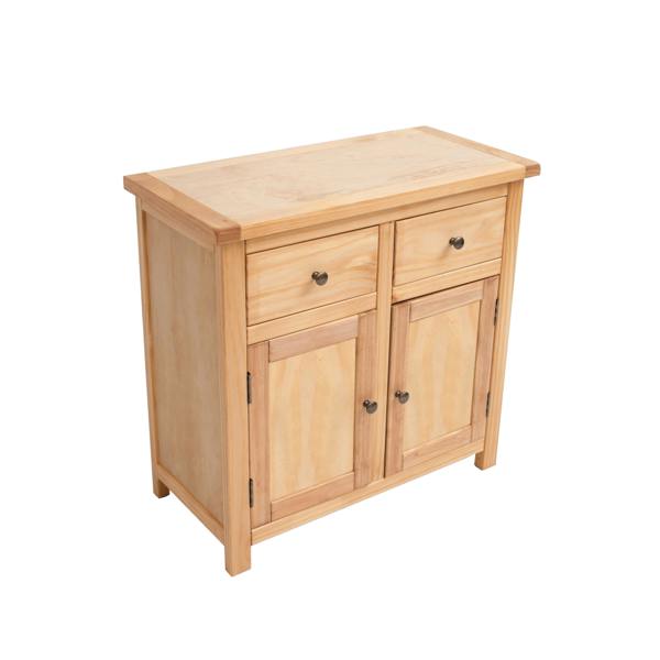 Cabinet Bits Lugo Waxed 2 Drawer 2 Door Sideboard Brass Knob