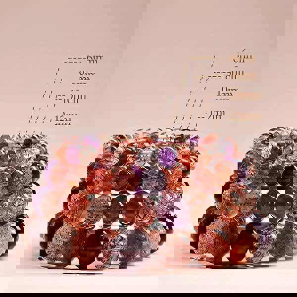 Leaper Natural Super Seven Buddha Bead Crystal Bracelet