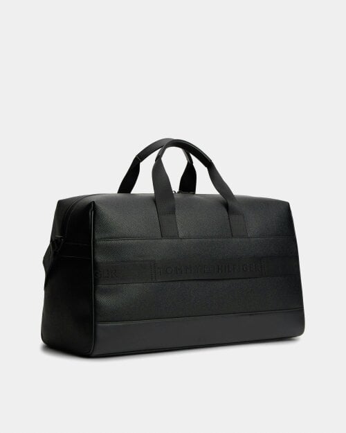 Tommy Hilfiger TH Modern Monogram Mens Duffle Bag - Black