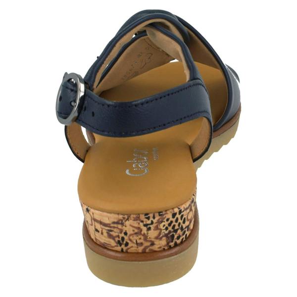Gabor Ladies Gabor Wedge Open Toe Sandals With Buckle Fastening 62.751
