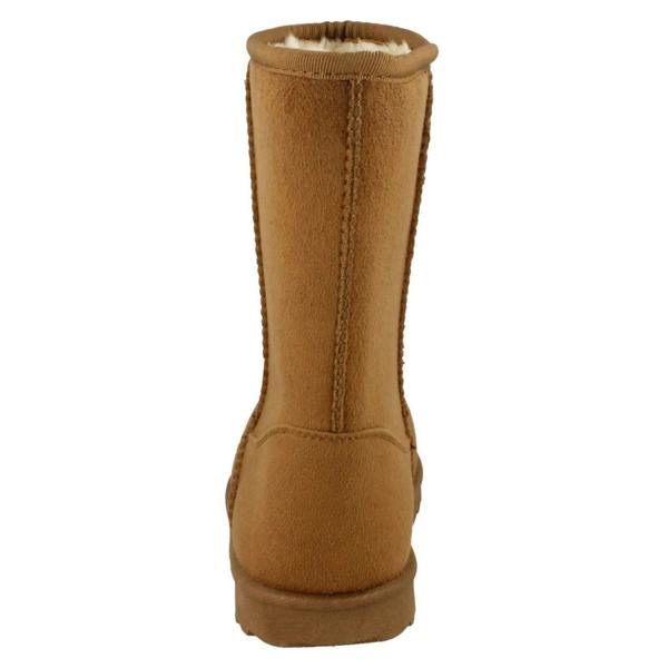 Spot On Girls Spot On Mid Leg Faux Fur Fleece Lined Boots