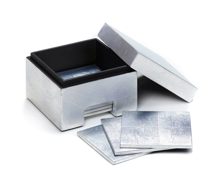 Coastbox Silver Leaf Silver - Posh Trading Company  - Interior furnishings london