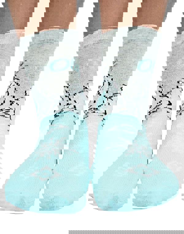 Disney Unisex Kids Blue Frozen Calf Socks Set of 3