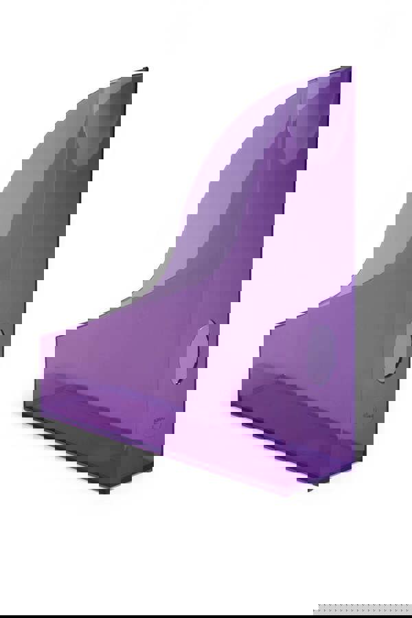 Durable Magazine Rack Document Desk File Organiser | 6 Pack | A4 Clear Purple