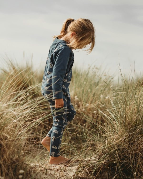 Organic Cotton Blue Koala Print Dungarees - image 3