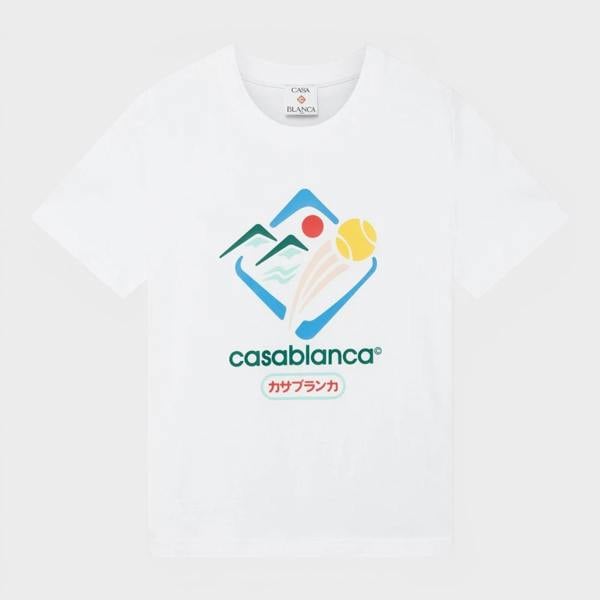 Casablanca Montagne Sportif Fitted T-Shirt White
