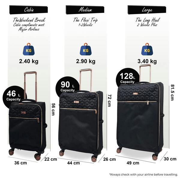 Eagle Luggage 4 Wheel Lightweight Suitcase Luggage Travel Bags Set