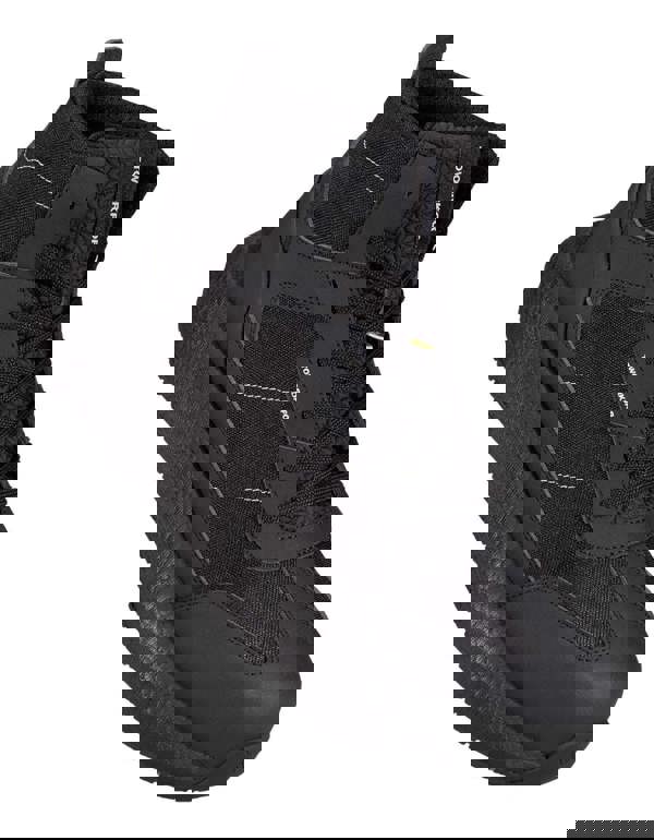 TOWORKFOR Zero All Mens/Womens Composite S1P Safety Boots, black safety shoes with ankle support and rugged outsole designed for workplace safety.