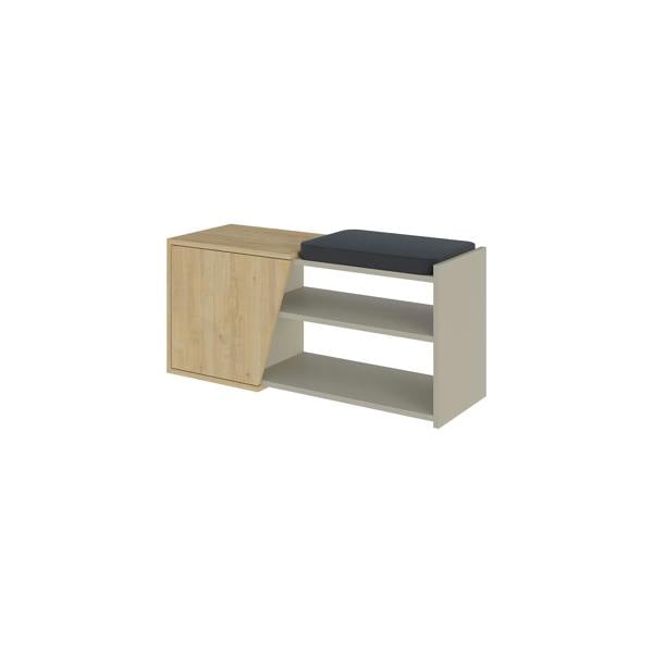 Decortie Modern Fiona Shoe Bench with Storage Space up to 6 Pair Shoes 104.6(W)cm