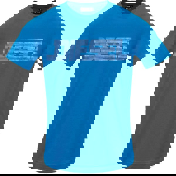 Diesel Monotone Diesel Logo Blue Sapphire T-Shirt