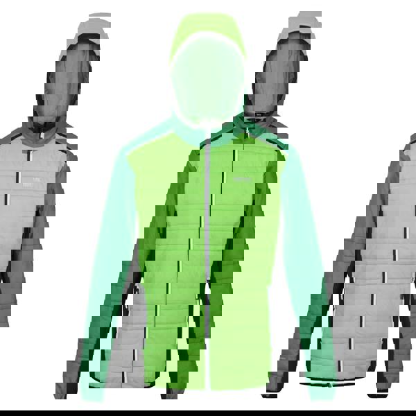 Regatta Mens Trutton II Baffled Padded Jacket - Jasmine Green/Field Green