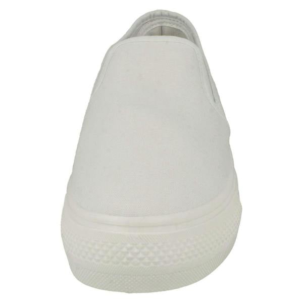 Spot On Ladies Spot On Platform Canvas Pumps F80522
