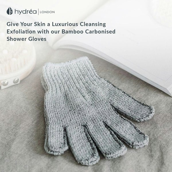 Hydréa London Carbonized Bamboo Exfoliating Gloves