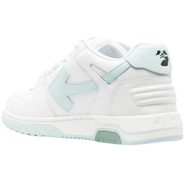 Off-White Out Of Office White Mint Calf Leather Sneakers UK 6