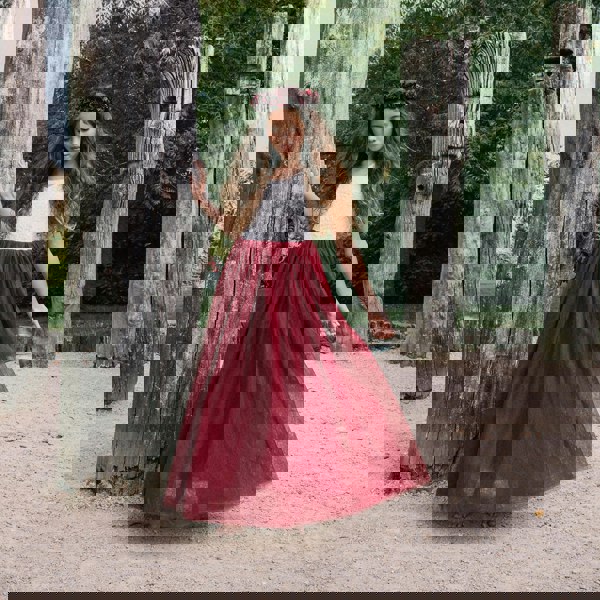 Bohemian Classic Dress - Wine