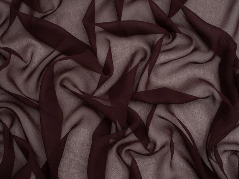 Minerva Core Range Minerva Light Sheer Chiffon Fabric - Plain Design Dressmaking Fabric, 110 cm / 44" Wide - per metre