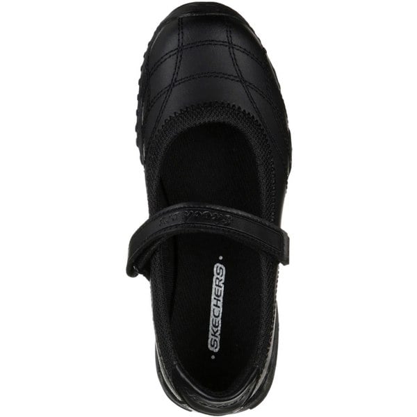 Skechers Velocity Pouty Leather Girls's Black Shoes
