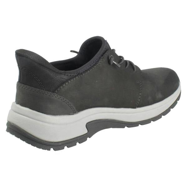 Rieker Mens Rieker Extra Wide Slip On Elasticated Lace Casual Suede Shoes 11050