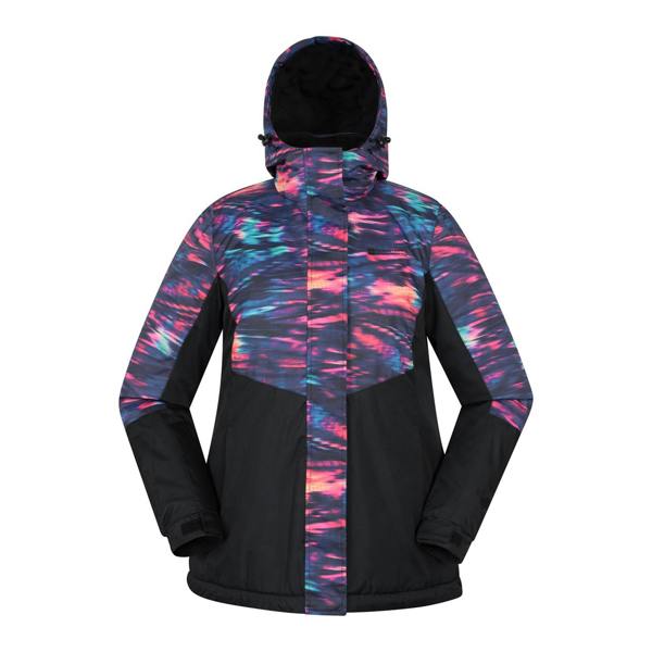 Mountain Warehouse Womens/Ladies Dawn II Printed Ski Jacket - Dark Purple - 