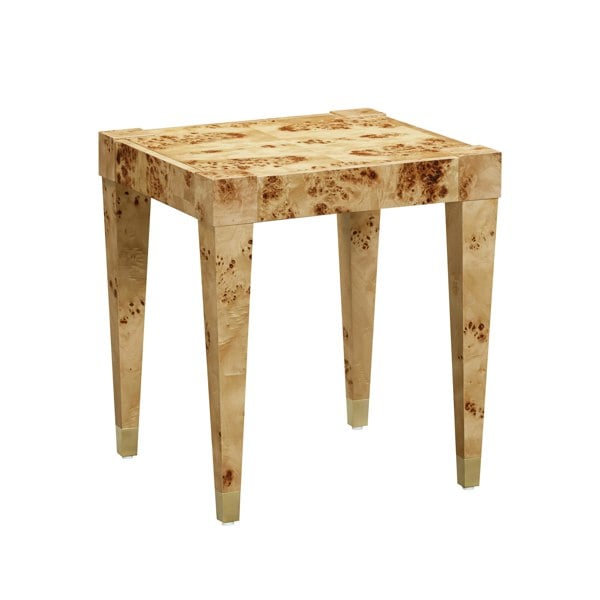 Furniture Edit Brandyss Natural Burl End Table