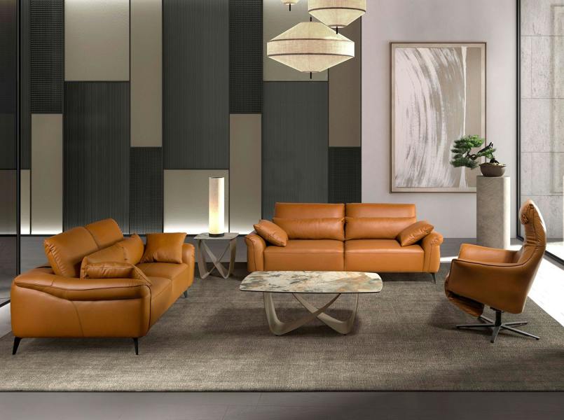 Angel Cerdá Square Corner Table in Porcelain Marble and Metallic Taupe Steel 2145