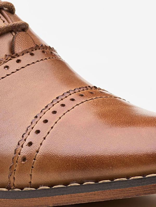 brown leather shoes