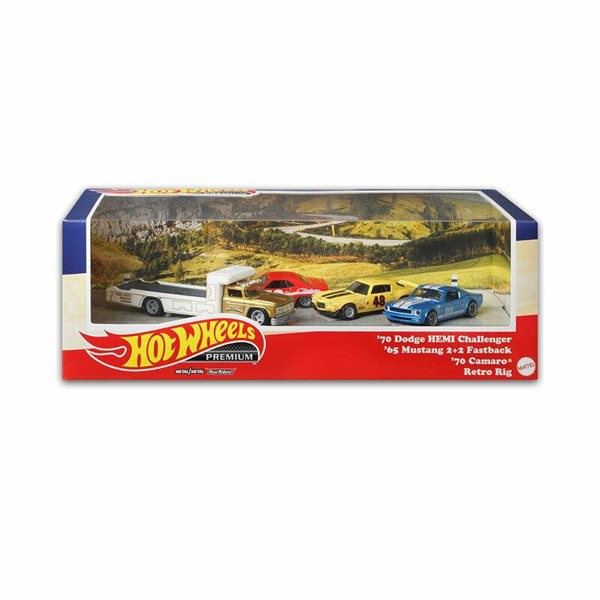 hot wheels real riders  4 model set going to the races 1:64 scale gmh39 956e