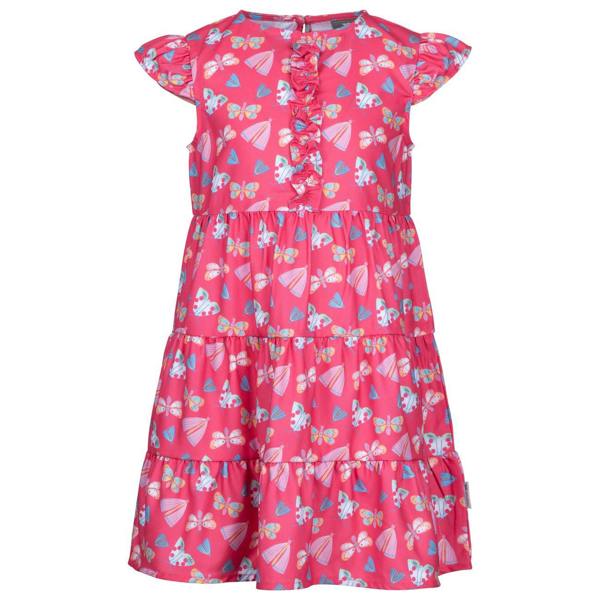 Trespass Girls Subtle Butterflies Casual Dress - Strawberry - 